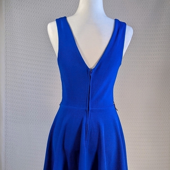 Blue Rockabilly Flowy Mini Dress - Picture 5 of 6